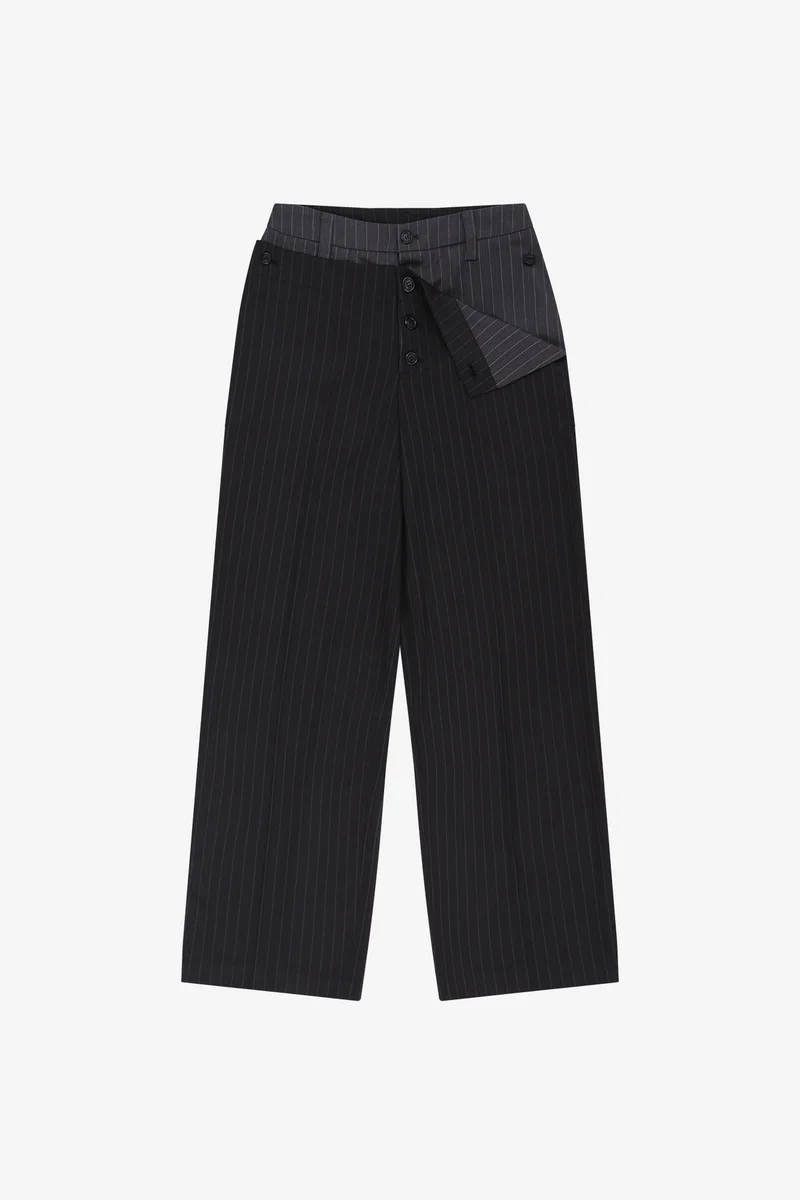 BUTTON-FOLD TROUSERS 6