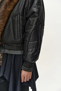 ASYMMETRIC WRAP SKIRT-LAYERED BOOTCUT TROUSERS thumb 5