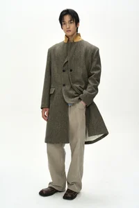 CROSSOVER WIDE-LEG CORDUROY TROUSERS thumb 10