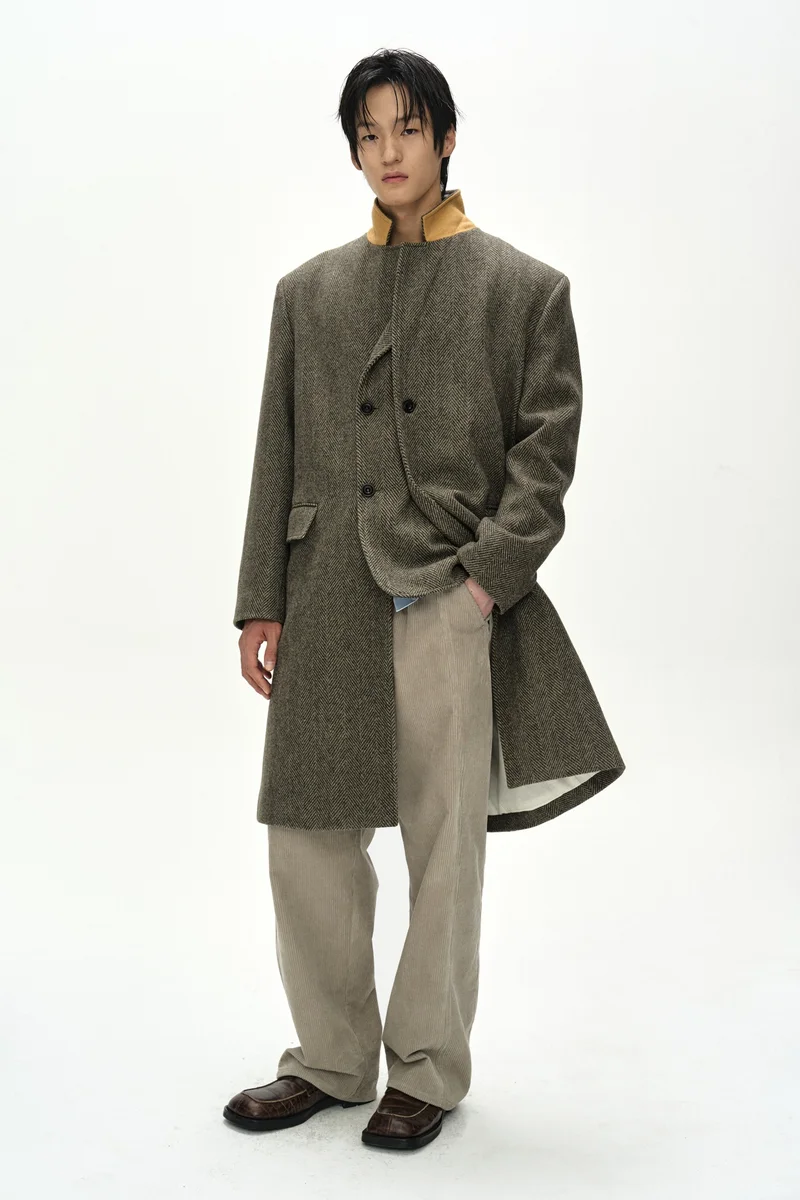 CROSSOVER WIDE-LEG CORDUROY TROUSERS 10