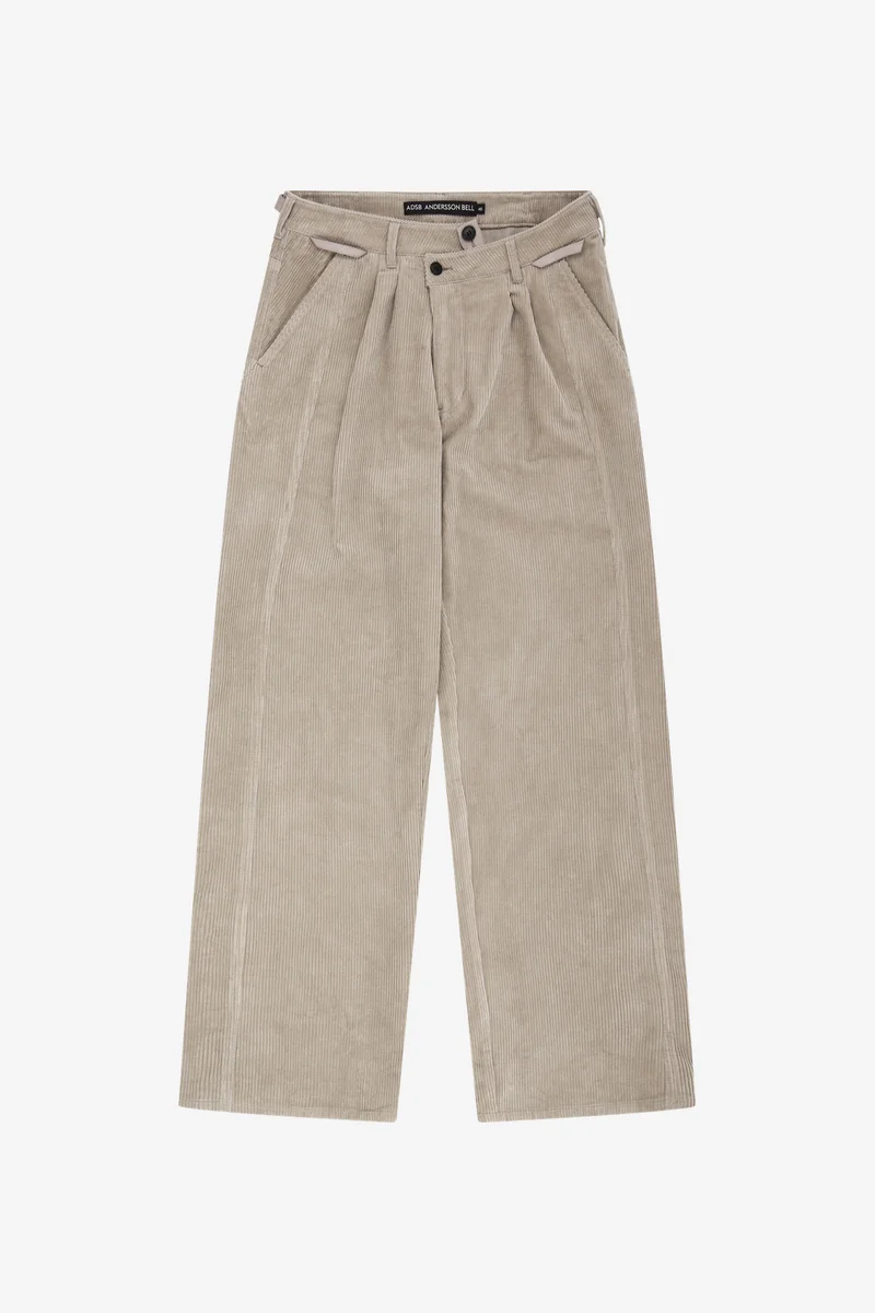 CROSSOVER WIDE-LEG CORDUROY TROUSERS 11