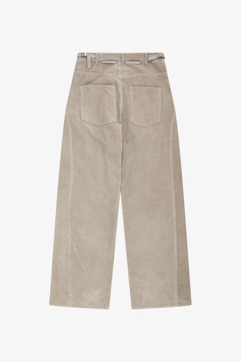 CROSSOVER WIDE-LEG CORDUROY TROUSERS 12