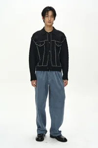 CROSSOVER WIDE-LEG CORDUROY TROUSERS thumb 7