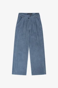 CROSSOVER WIDE-LEG CORDUROY TROUSERS thumb 8
