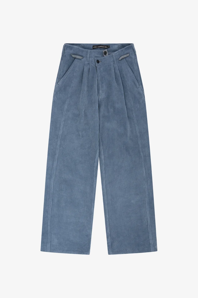 CROSSOVER WIDE-LEG CORDUROY TROUSERS 8