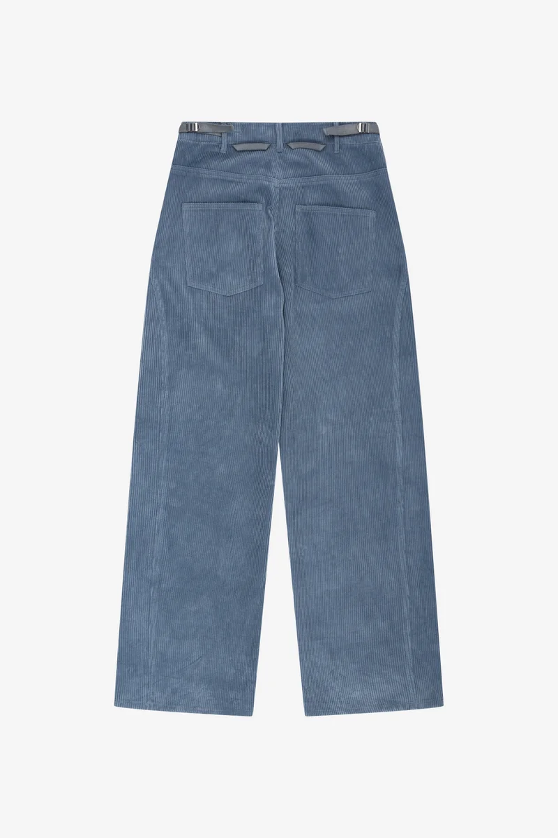 CROSSOVER WIDE-LEG CORDUROY TROUSERS 9