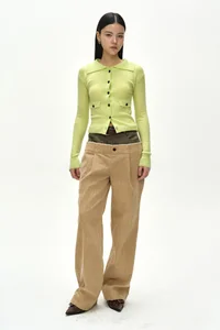 HERRINGBONE-WAIST CORDUROY TROUSERS thumb 2