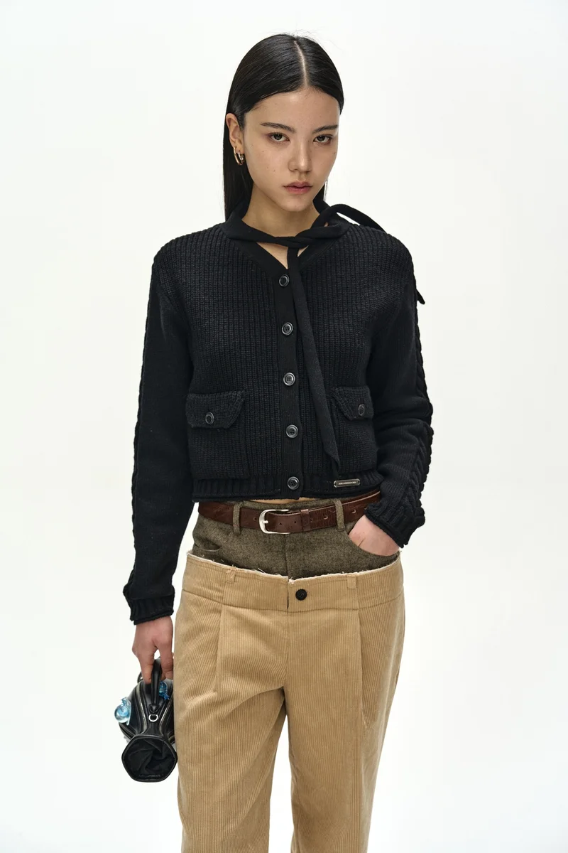 HERRINGBONE-WAIST CORDUROY TROUSERS 5