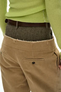 HERRINGBONE-WAIST CORDUROY TROUSERS thumb 6