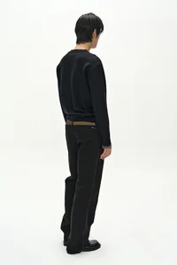 DOUBLE WAIST OXFORD WORK TROUSERS thumb 4