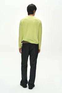 DOUBLE WAIST STRIPE WOOL TROUSERS thumb 3