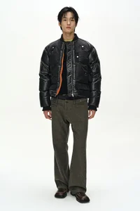 DOUBLE WAIST DENIM WOOL TROUSERS thumb 2