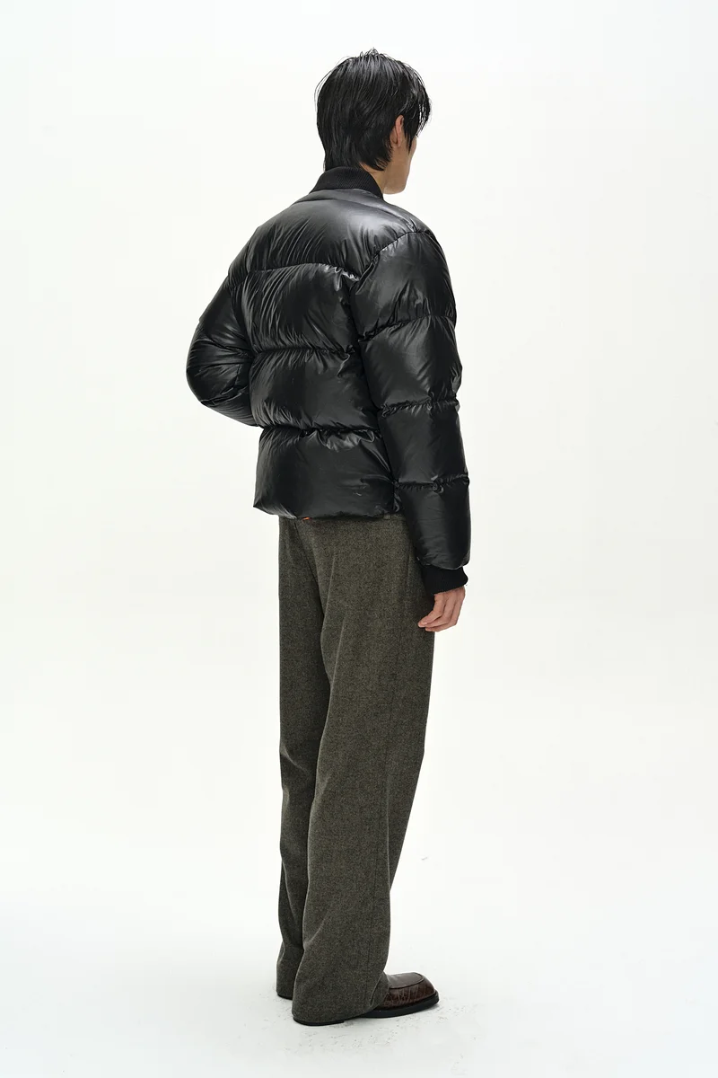 DOUBLE WAIST DENIM WOOL TROUSERS 5