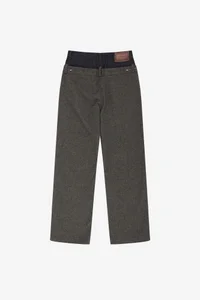 DOUBLE WAIST DENIM WOOL TROUSERS thumb 13