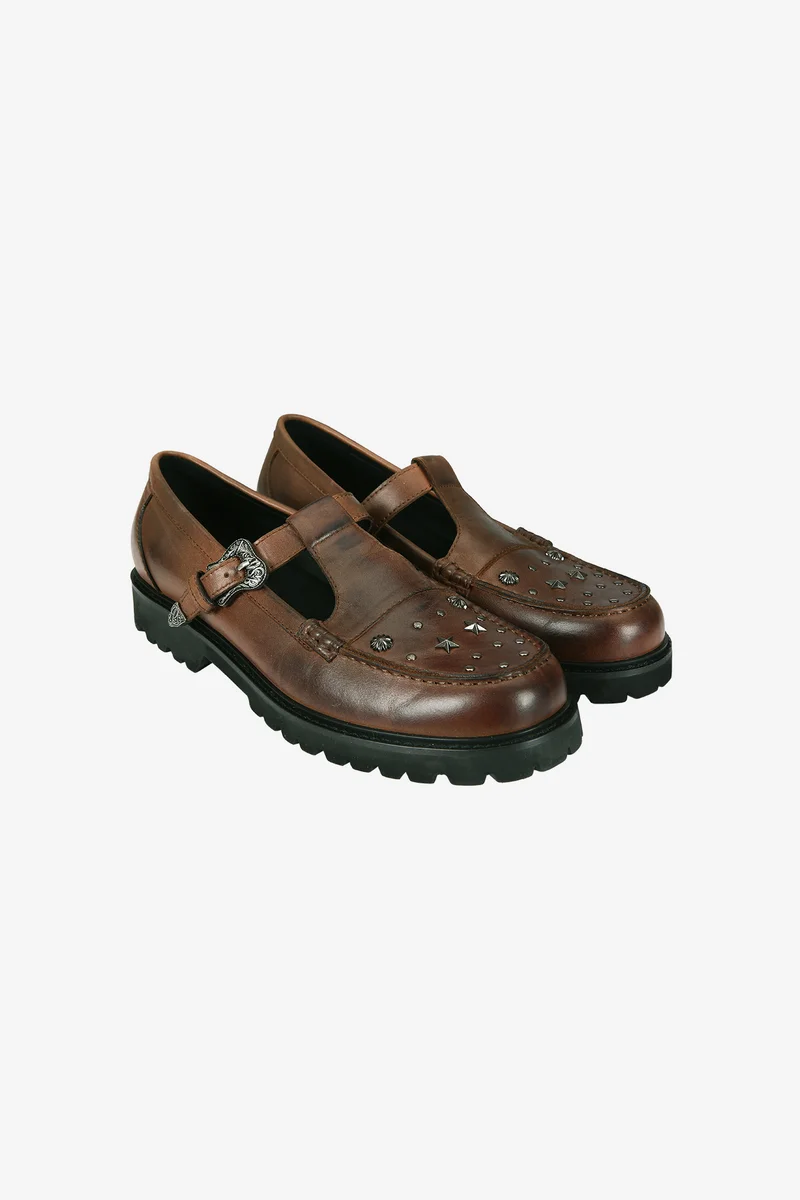 UNISEX VINTAGE WESTERN MARYJANE LOAFERS 8