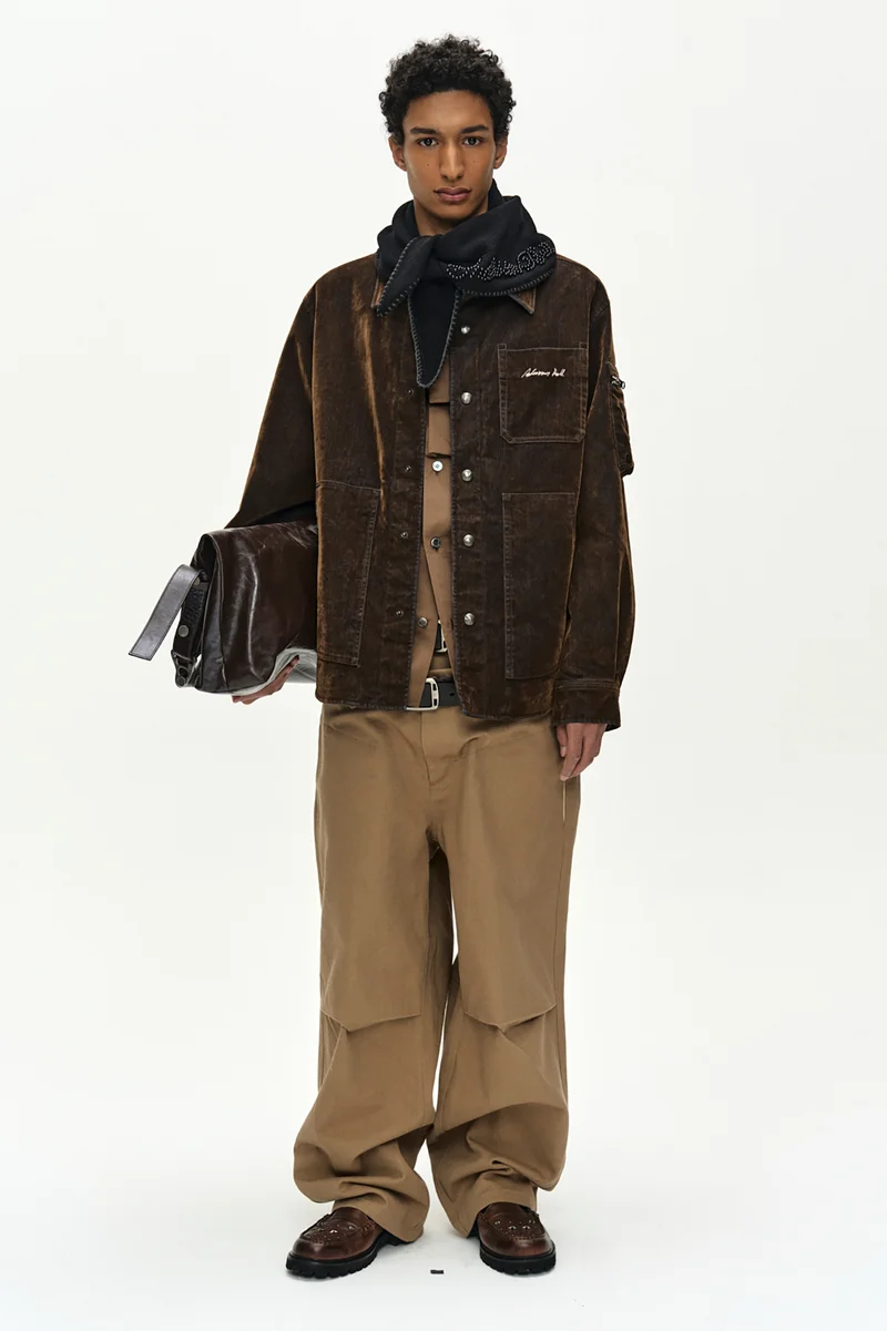 FLOCK VELVET PADDED SHIRT 4