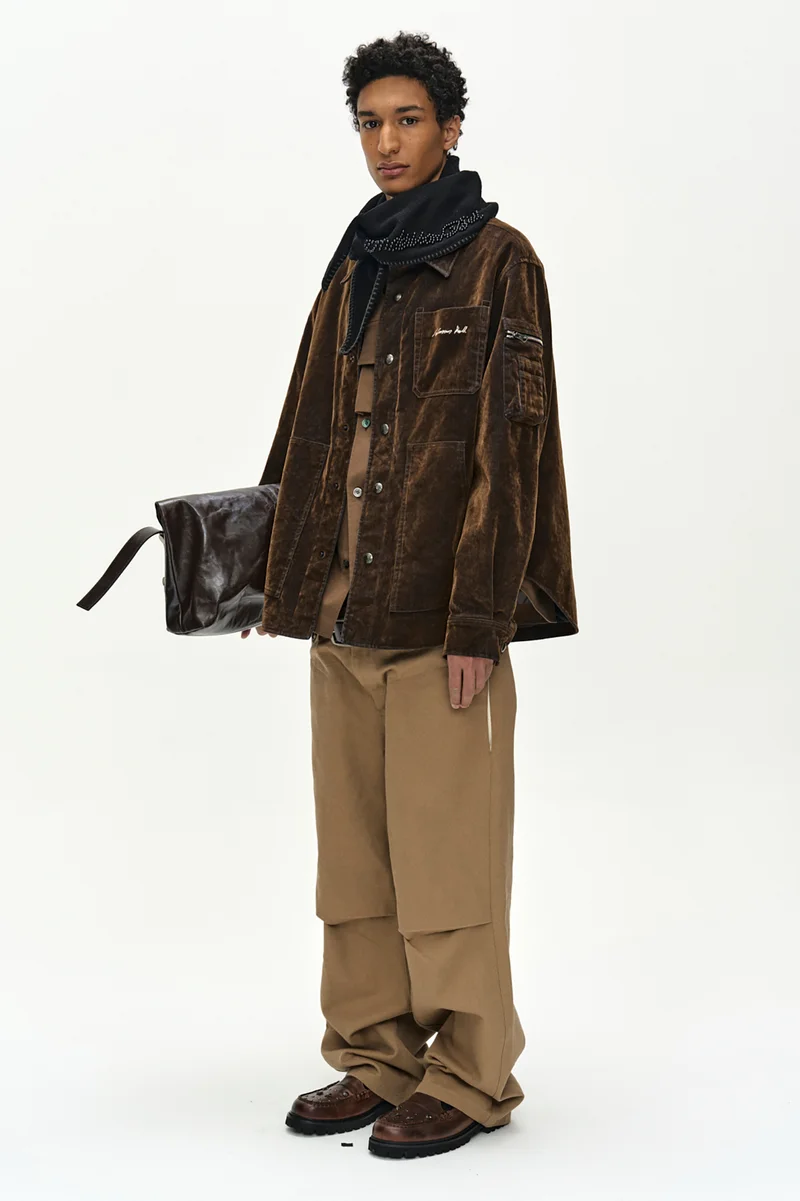 FLOCK VELVET PADDED SHIRT 5