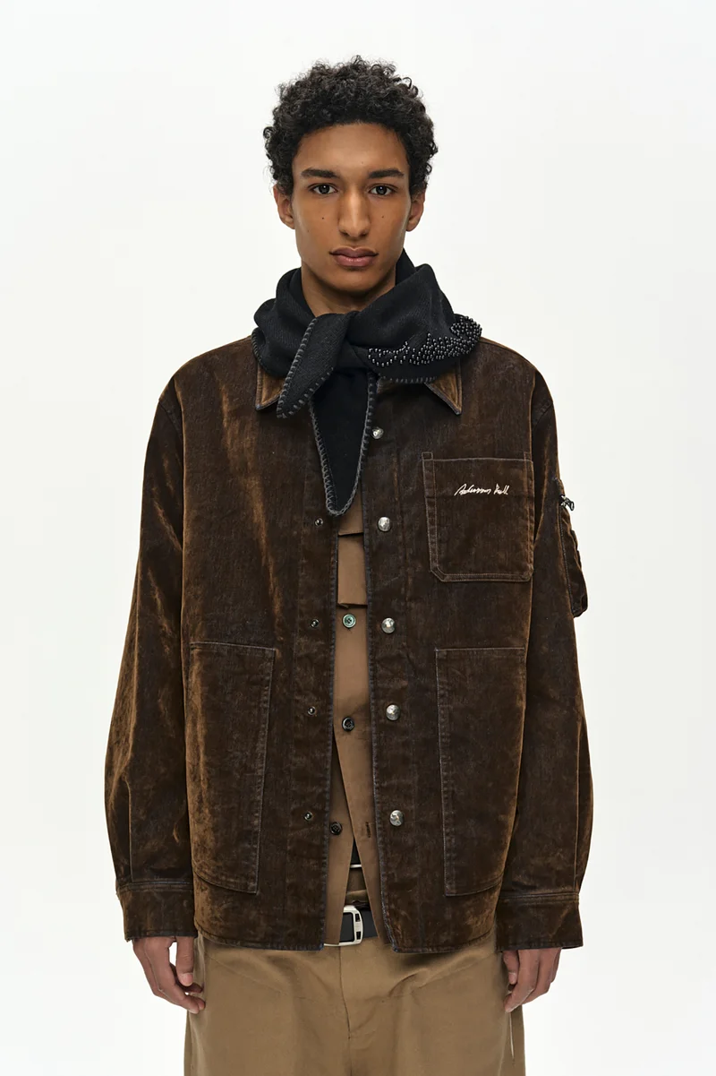 FLOCK VELVET PADDED SHIRT 9