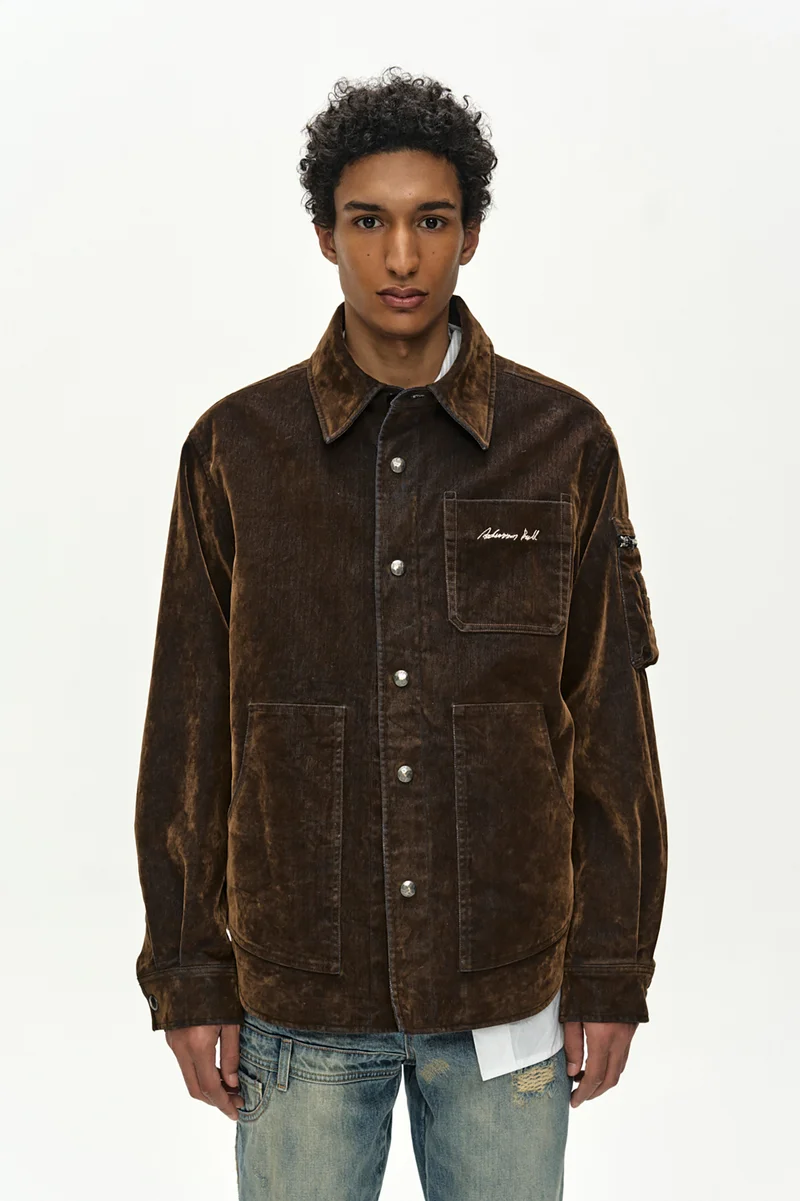 FLOCK VELVET PADDED SHIRT 10