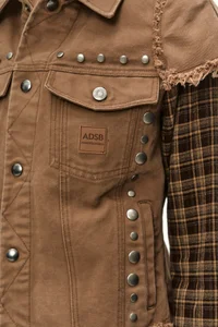 LAYERED STUDDED VEST SHIRT thumb 2