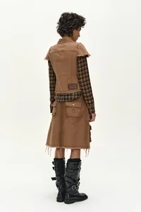 LAYERED STUDDED VEST SHIRT thumb 6