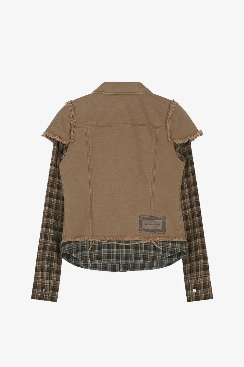 LAYERED STUDDED VEST SHIRT 10