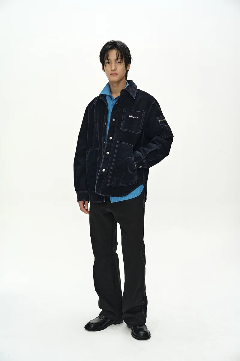 FLOCK VELVET PADDED SHIRT 2