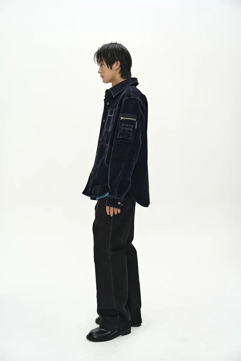 FLOCK VELVET PADDED SHIRT 3