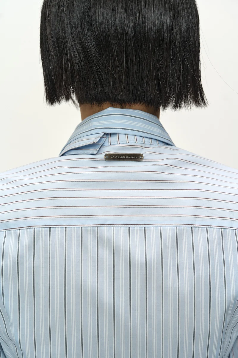 SPLIT-STRIPE CONTOUR SHIRT 8