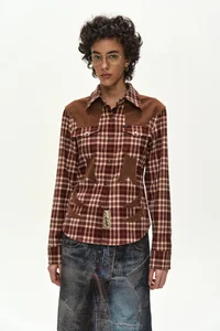 CHECKERED WESTERN PATCHED SHIRT thumb 4
