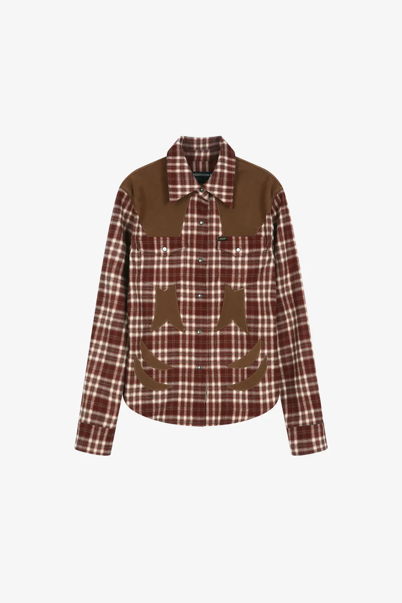 CHECKERED WESTERN PATCHED SHIRT 10