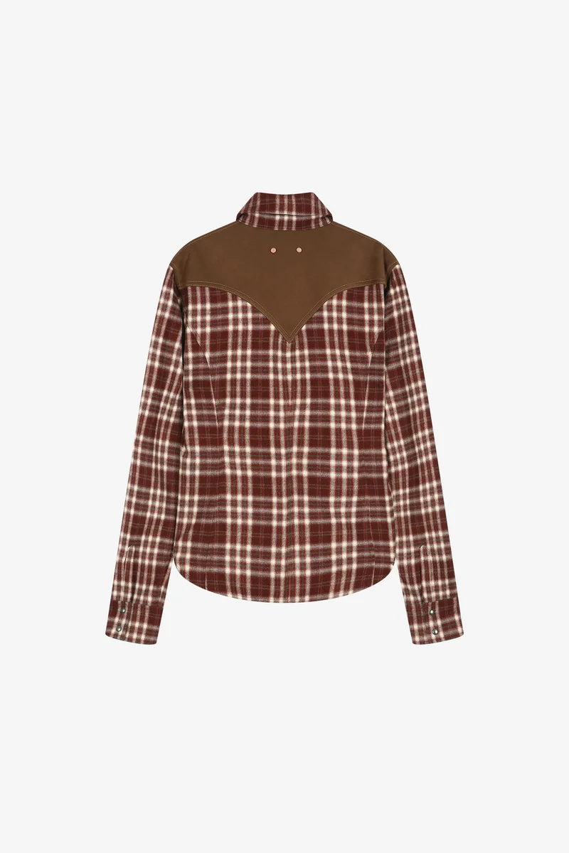 CHECKERED WESTERN PATCHED SHIRT 11