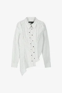 ASYMMETRIC STUDDED STRIPE SHIRT thumb 8