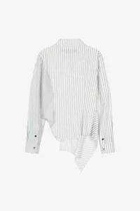 ASYMMETRIC STUDDED STRIPE SHIRT thumb 9