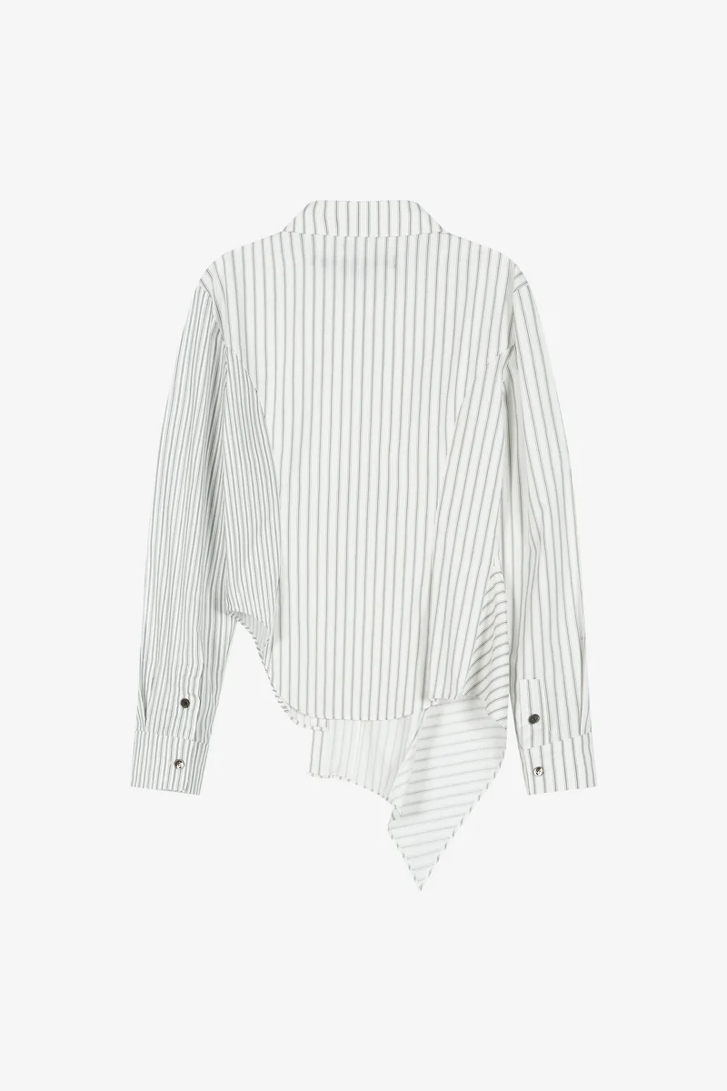 ASYMMETRIC STUDDED STRIPE SHIRT 9
