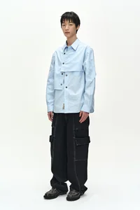 MAEY STRIPE LAYERED SHIRT thumb 2