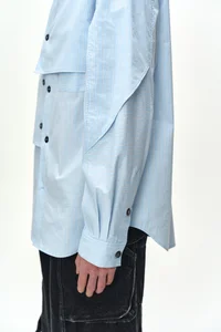 MAEY STRIPE LAYERED SHIRT thumb 8