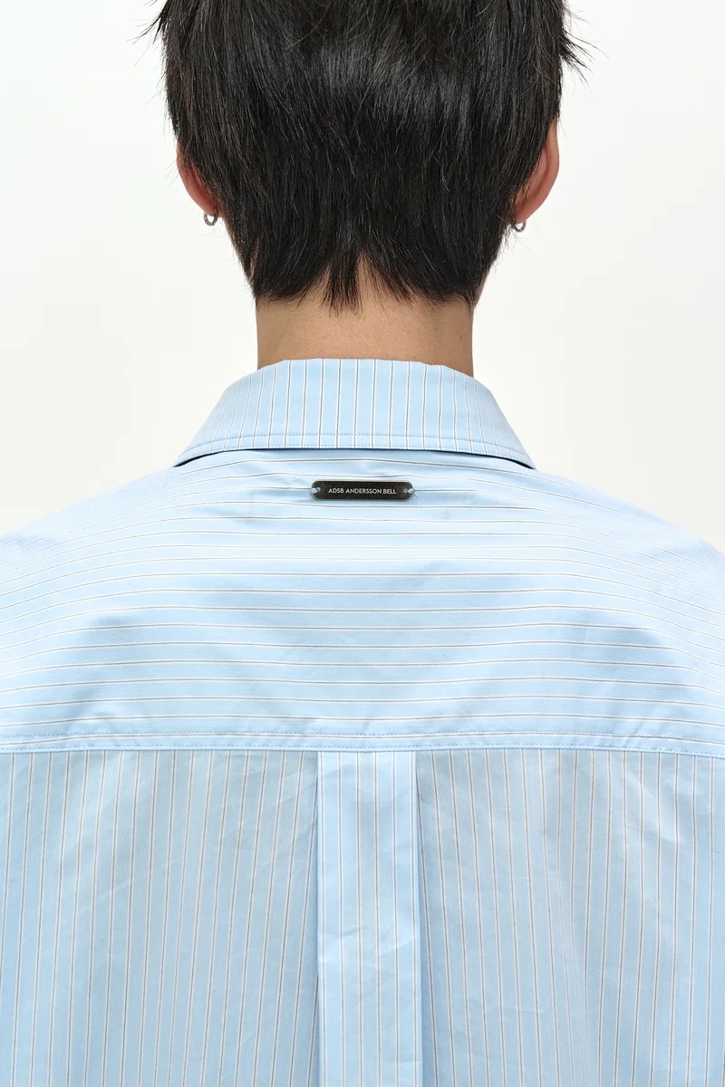 MAEY STRIPE LAYERED SHIRT 9