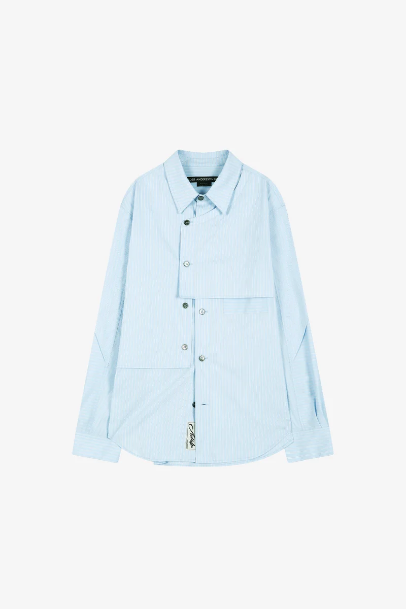 MAEY STRIPE LAYERED SHIRT 10
