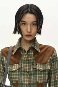 CHECKERED WESTERN PATCHED SHIRT thumb 5