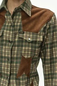 CHECKERED WESTERN PATCHED SHIRT thumb 6