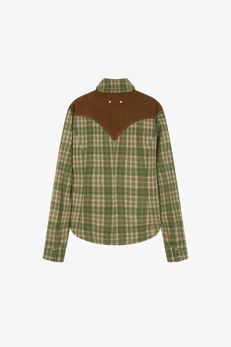 CHECKERED WESTERN PATCHED SHIRT 10