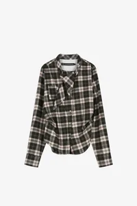 TARTAN SCARF-TIE SHIRT thumb 6
