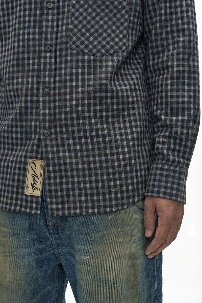MAEY CHECK LAYERED SHIRT 5