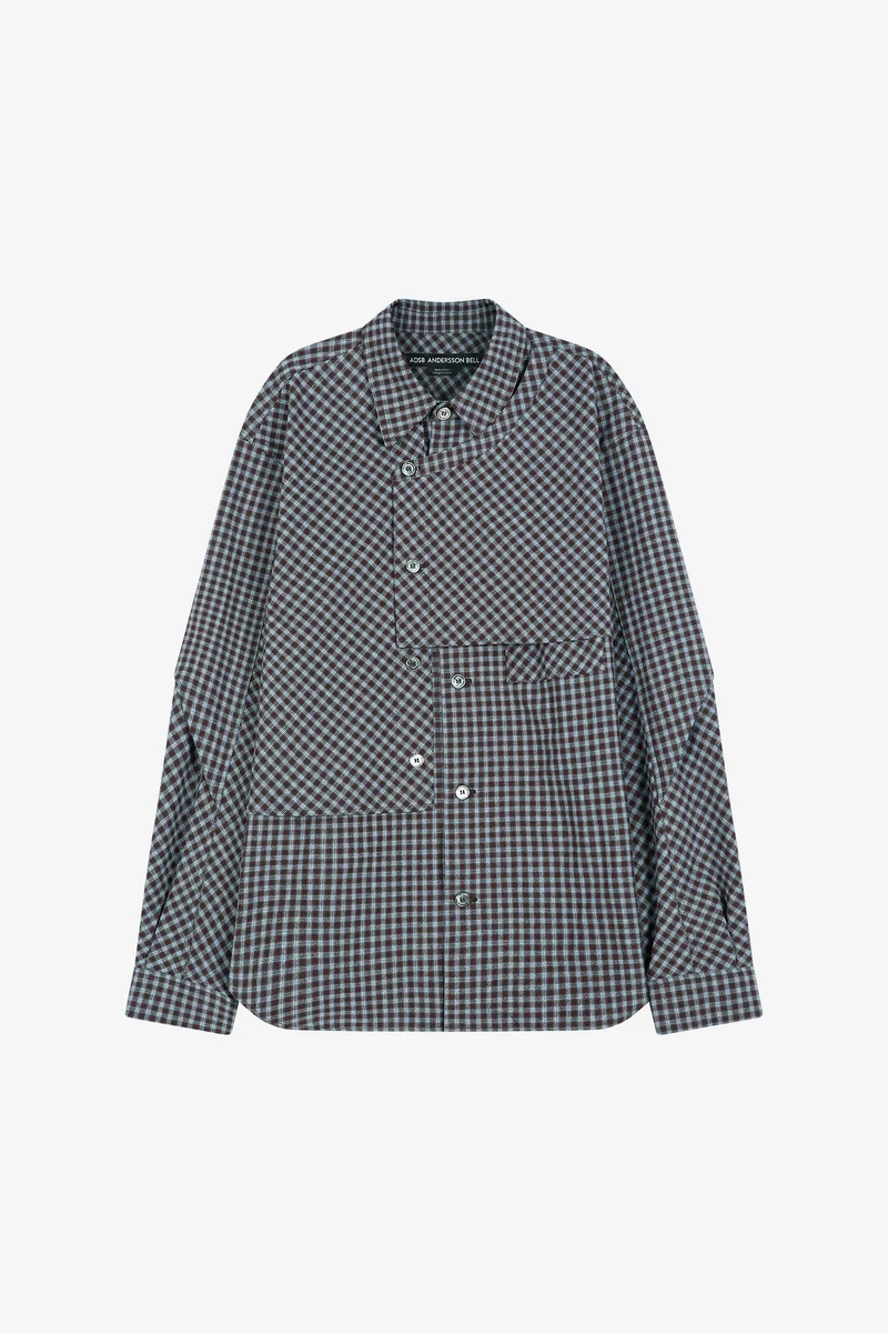 MAEY CHECK LAYERED SHIRT 6