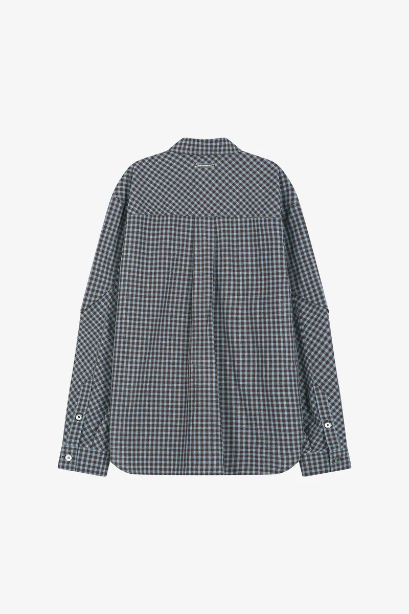 MAEY CHECK LAYERED SHIRT 7