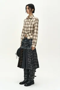 CHECK STUDDED CONTOUR SHIRT thumb 2
