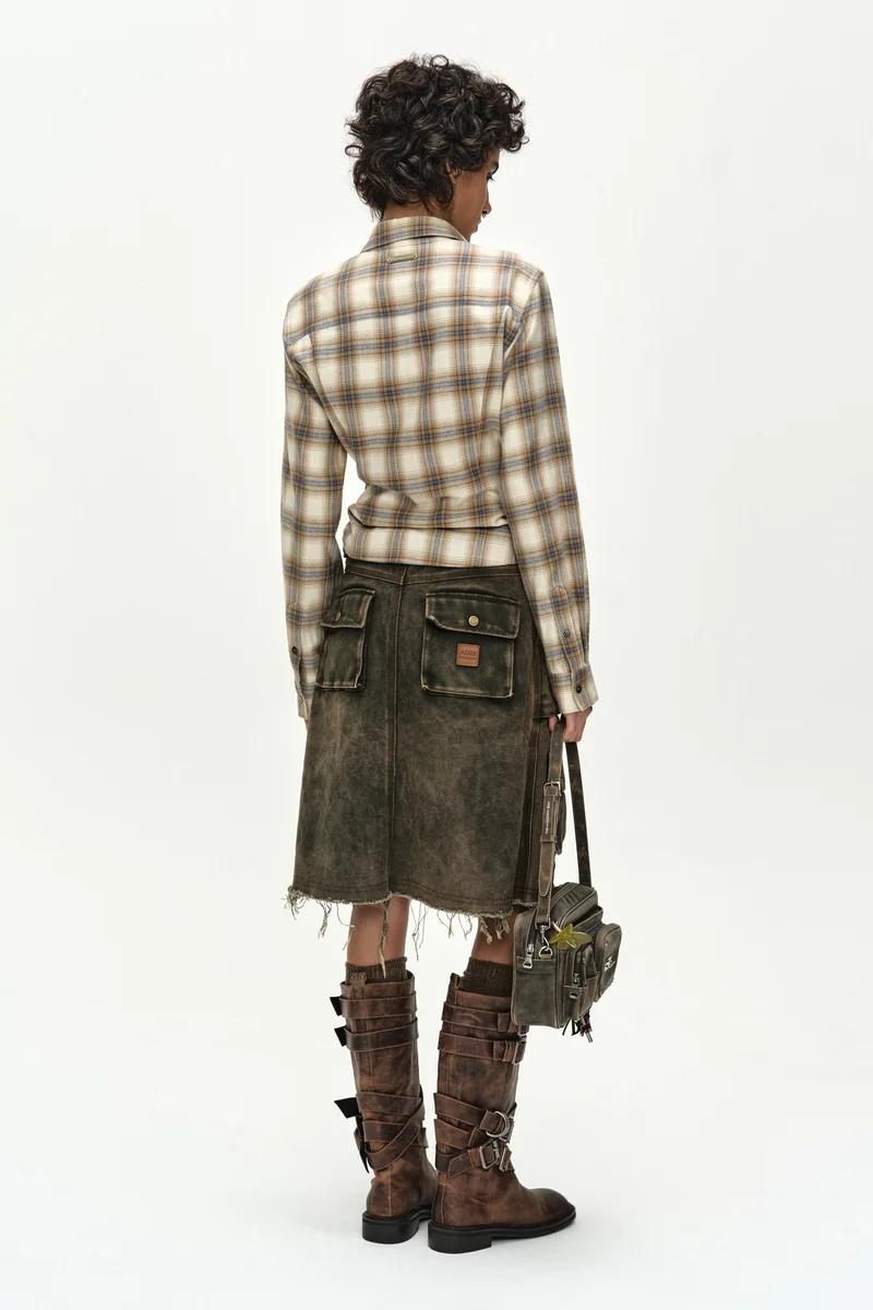 CHECK STUDDED CONTOUR SHIRT 9