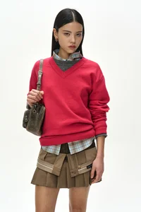 CHECK DRAPED WAIST SHIRT thumb 7