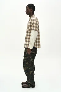 SLEEVE LAYERED STRIPE SHIRT thumb 2